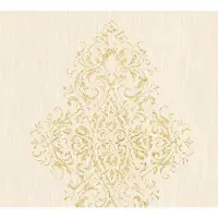 Architects Paper Textiltapete "Luxury wallpaper" Barock gemustert ornamental leicht strukturiert Textil Tapete Barock Metallic Effekt Tapeten Wohnzimmer Schlafzimmer