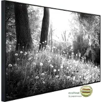 Papermoon Infrarotheizung "Wald Schwarz & Weiß" sehr angenehme Strahlungswärme