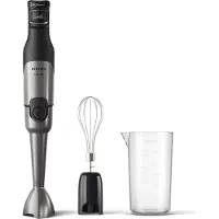 Philips Stabmixer "HR2682/00 5000 Series, mit ProMix-Technologie," 1200 W Becher und Schneebesenaufsatz; Edelstahl/Schwarz