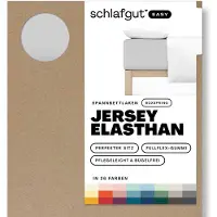 Schlafgut Spannbettlaken "EASY Jersey Elasthan Boxspring", MADE IN GREEN by OEKO-TEX