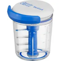 Tefal Jamie Oliver by Chop & Shaker 450 ml Weiß/Blau K1644344, Blau, Transparent, 120 mm, 110 mm, 97 mm, 270 g, 100 mm