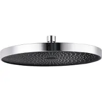 Wenko Brause Kopf Regen Dusche Wellness Brause Softwater Ø 26 Chrom schwarz Bad