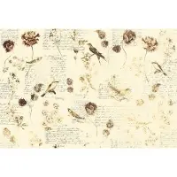 Architects Paper Fototapete "Atelier 47 Bird Poetry 1" floral glatt Vlies, Wand, Schräge, Decke