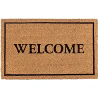 Villeroy & Boch Fußmatte "Caroline Welcome, Türmatte", braun (kokos), B:80cm H:23mm L:50cm, Kokos, Teppiche, Fußmatte, Robust, Innen, Außen, Schmutzabtreter, Wetterfest, Natur, Kokos