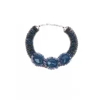 Collezione alessandro Statementkette "Ragna" geschliffene Glasperlen