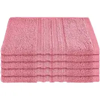 Schiesser Gästehandtücher "Milano aus 100% Baumwolle mit eleganter Bordüre in Hoch-Tief-Optik", (Set, 5 St., 5er Set Gästehandtücher 30 x 50 cm), Made in Green