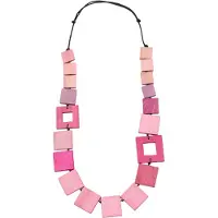 Collezione alessandro Lange Kette "Davao" aus echtem Holz
