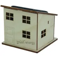 SOL EXPERT Solar-Holz-Steckbausatz - Solarhaus "green energy"