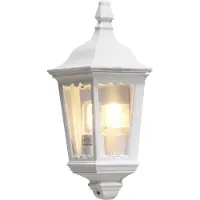 Konstsmide Firenze Wandleuchte weiß lackiertes Aluminium, klares Glas 7229-250