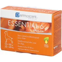 Dermoscent Essential 6 Spot On 10-20kg Hundeergänzungsmittel 4 Einheiten