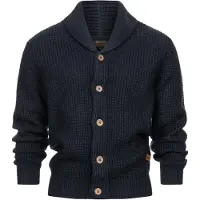 INDICODE JEANS Indicode Strickjacke Herren Grobstrick blau, XL 757435-0003-09970