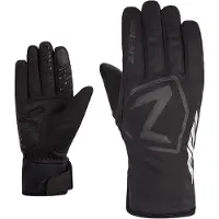 Ziener Fahrradhandschuhe "DAQUA-Z AQUASHIELD TOUCH", Gr. 9.5, schwarz, Materialmix, Handschuhe Fahrradhandschuhe, wasserdicht, winddicht, atmungsaktiv, gepolsterte Innenhand