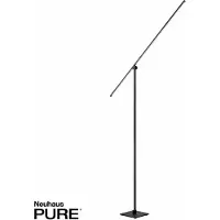 Paul Neuhaus Grafo LED-Stehleuchte, black pearl, Touchdimmer - , Grafo, dimmbar, Schwarz, für Wohnzimmer, Metall, Modern