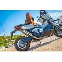 Gpr Exhaust Systems Deeptone Inox Honda Forza 750 2021-2024 E5 Round Homologierter Slip On Schalldämpfer