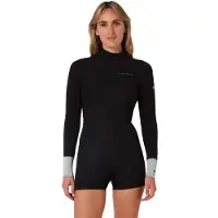 Ocean & Earth Boyleg 2 Mm Damen-langarm-shorty Mit Rückenreißverschluss