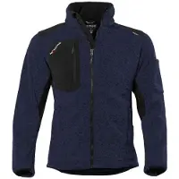 Qualitex Strick-Fleecejacke "protectano" navy 3XL
