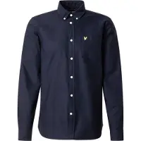 Lyle & Scott Dunkelblaues Langarmhemd von
