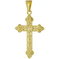 Trendor 51997 Kreuz-Anhänger Gold 333 (8 Karat) 35 x 24 mm