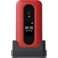 Doro Leva L31, Klappgehäuse, Single SIM, 7,11 cm (2.8"), 2 MP, 1150 mAh, Rot, Weiß