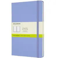 Moleskine Classic Hard Cover Notebook XL Hydrangea Blue Plain