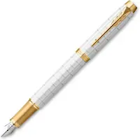 Parker IM Premium Pearl/Gold Füllfederhalter Fine