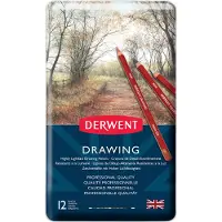 Derwent Zeichenbleistift In Metallbox 12 Einheiten