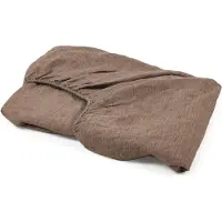 Libeco Spannbettlaken Nottinghill Braun (Leinen)-140 x 200 cm