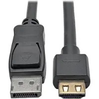 Eaton DisplayPort 1.2 to HDMI Active Adapter Cable M/M 4K 60 Gripping HDMI Plug HDCP 2.2 1