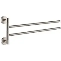 Plieger Vigo handdoekhouder 2-arms RVS brushed
