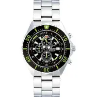 Chris Benz - Taucheruhr-Armbanduhr - DEPTHMETER CHRONOGRAPH 300M - CB-C300-G-MB