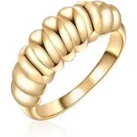 Lulu & Jane Ring aus Metall-Legierung in gelbgold | Gr.: 50