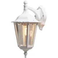 Konstsmide Firenze Down weiß lackiertes Aluminium, klares Glas 7212-250