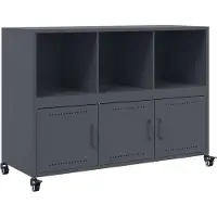 vidaXL Sideboard Anthrazit 100,5x39x72 cm Stahl