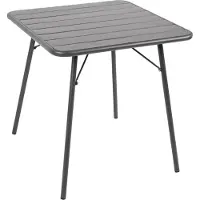 Bolero quadratischer Bistrotisch Stahl grau 70cm