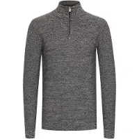 INDICODE JEANS Troyer "Stricktroyer IDJador", Herren, Gr. XL, grau (charcoal), Obermaterial: 90% Baumwolle CO. 10% Polyamid PA., Pullover Troyer