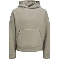 Jack & Jones Herren Hoodie Kapuzenpullover JCOKINETIC SWEAT HOOD- Relaxed Fit - Silver Sage 12266802 - S