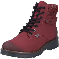 Rieker Schnür-,Zug-u.Schnallenstiefel in rot, Gr. 40