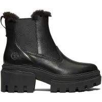 Timberland Chelseaboots "Everleigh BT Wrm Ln Chls", Damen, Gr. 41,5, schwarz, Leder, Schuhe Chelseaboots, Stiefelette, Winterschuhe, Ankle Boots