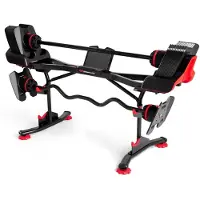 Bowflex SelectTech 2080 Barbell with Curl Bar, Standardgewichtsstange, Locken Beschwerungsstab, 36 kg, Schwarz, 150,5 mm, 29,8 mm
