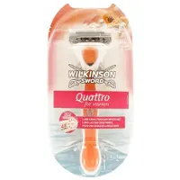 Wilkinson for Women - Quattro papaya & pearl 1 skraber + 1 blad