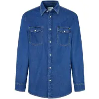 Pepe Jeans für Herren. PM308586HT8 Regular Shirt blau (S), Lässig, Denim, Langarm, Nachhaltig