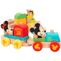 Woomax Mickey Y Minnie Holz Zug 14 Stücke