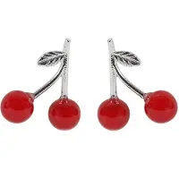 Everneed Cherry - Ohrringe - rot/silber (U)