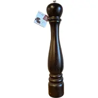 Bisetti Ilsa Pfeffermühle aus Walnussholz, H 42 cm, Mahlwerk aus gehärtetem Stahl
