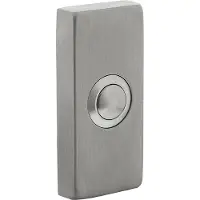 Intersteel Rechteckige Türklingel Chimea Edelstahl