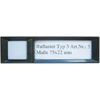 Bticino Ruftaster Typ3, Türstation Serie 500, 75x22mm, Mehrdraht-System, 1 Stk.