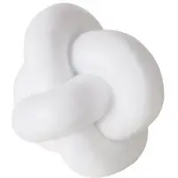 Boltze Skulptur "Knotty" in Weiß - (B)14 x (H)15 cm - onesize