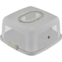 EMSA Kuchentransportbox "K32670 Prep&Bake", (2 tlg.), eckig 37x33 cm, Tragegriff, Schneidevorrichtungen