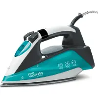 Polti Vaporella Quick & Slide QS220, Dampfbügeleisen, Aluminium-Sockelplatte, 1,9 m, 250 g/min, Grün, Weiß, 40 g/min