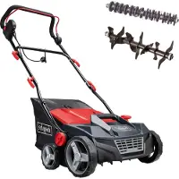 Scheppach 38 cm 1600 W Elektro-Vertikutierer inkl. Messerwalze & Lüfterwalze